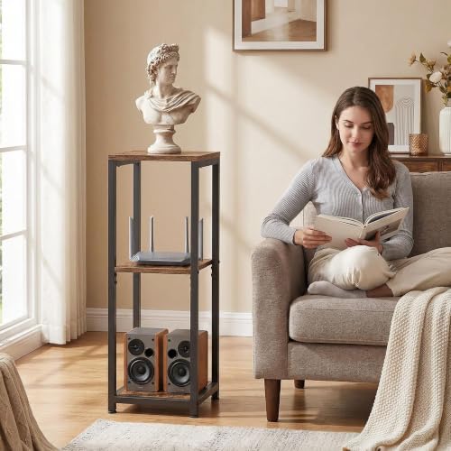 3-Tier Tall Plant Stand Indoor, Small Square Side Table for Home - Image 4