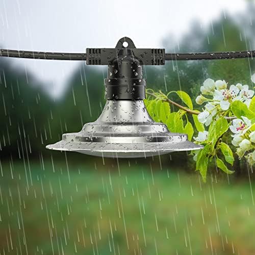 6-Light LED Grow Light Plant Growing Lamps with Timer, Outdoor Waterproof Grow Light String for Greenhouse, Full Spectrum Grow for Seeding Veg Flowers - Image 2