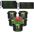 BN-LINK 5-Pack 5 Gallon Grow Bags Heavy Duty 300G Seedling Heat Mat Warm Hydroponic Heating Pad Waterproof 10" x 20.75" by BN-LINK