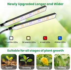 Aumtrly Grow Light Clip on, 2 Pack Black, 228 LED Full Spectrum Plant Lamp - Image 4