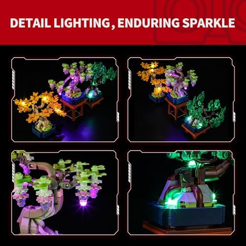 BRIKSMAX 2.0 Light Kit for Lego-Mini Bonsai Trees -Innovative Led Lighting Compatible with Lego The Botanical Collection 10373 - Not Included Model Set - Image 3