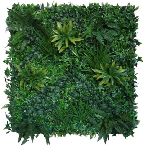 GreenSmart Premium Artificial Grass Wall Panels | Realistic Plant Greenery Privacy Panels | Decor for Fence, Garden, Patio & Balcony | Never Fade Indoor Outdoor Use (Jade (Large Single Panel)) by GreenSmartDekor