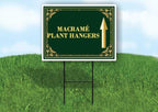 Macramé Plant Hangers St. Patrick'S Day Irish Clover Fancy Gold Up Arrows Double Sided 18x24 in. Yard Road Sign by WorkHouseSigns