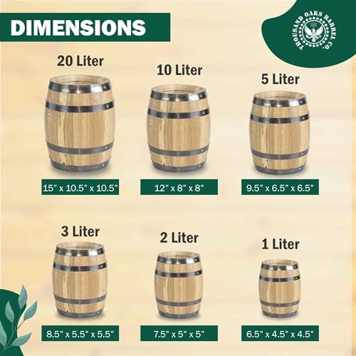 5 Inch Tall Small Whiskey Barrel Planter Pot, Solid Oak Wood for Outdoor Garden - Image 6