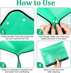 2 PCS Planting Mat Gardening Potting Pad Foldable Garden Plant Flower Pot Reusable Transplanting Waterproof Mats for Patio - Image 5