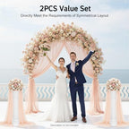2PCS Columns and Pillars, Wedding Roman Column Wedding Landscaping Plastic Roman Pillar Artistic Roman Column Statue Party Flowerpot Holder for Wedding Event Party Decor (2Pcs Ornate Column) - Image 6