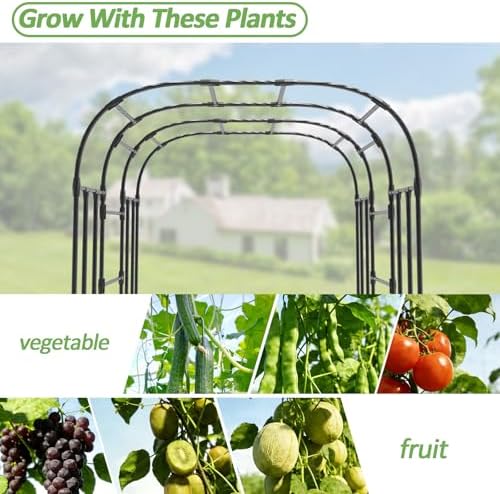 Garden Arch Trellis - 69"L*71"W*87"H, Trellis for Climbing Plants Outdoor - Image 5