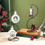 Tatuo 20 Pcs Ornament Holder Stand with Hooks for Glass Ball,Elegant - Image 7