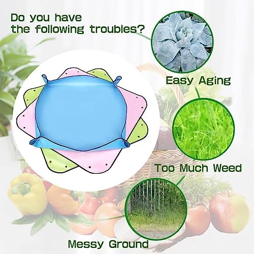 Plant Repotting Mat, Portable Watering Mat, Foldable Transplanting Mat, Plant Care Folding Gardening Potting Plant for Home Garden Plant Care -Black||50x50cm - Image 4