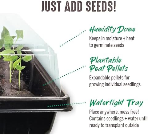 Ferry Morse Your Complete Indoor Seed Starting Kit Including Heat Mat, T5 Grow Light Fixture, and 72 Cell 36mm Pellet Seed Starter Greenhouse Kit - Image 7