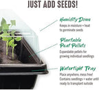 Ferry Morse Your Complete Indoor Seed Starting Kit Including Heat Mat, T5 Grow Light Fixture, and 72 Cell 36mm Pellet Seed Starter Greenhouse Kit - Image 7
