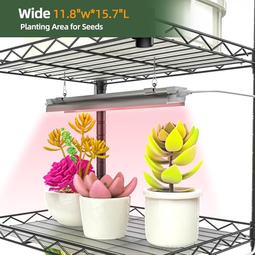 Plant Stand with Grow Lights, 5-Tier 48W 15.7"L x 11.8"W x 60.3"H - Image 5