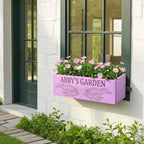 Personalized Cedar Window Planter Box – Custom Engraved Wooden Railing Flower Pot for Indoor or Outdoor Use, Handmade in USA - Image 6