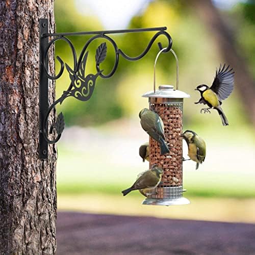 Vumdua Hanging Plants Bracket, 4 Pack 12 inch Wall Planter Hook with Iron Screws Included, Decorative Plant Hanger for Bird Feeders, Wind Chimes Indoor, Lantern, Flower Pot,Outdoor Indoor Patio Decor - Image 6