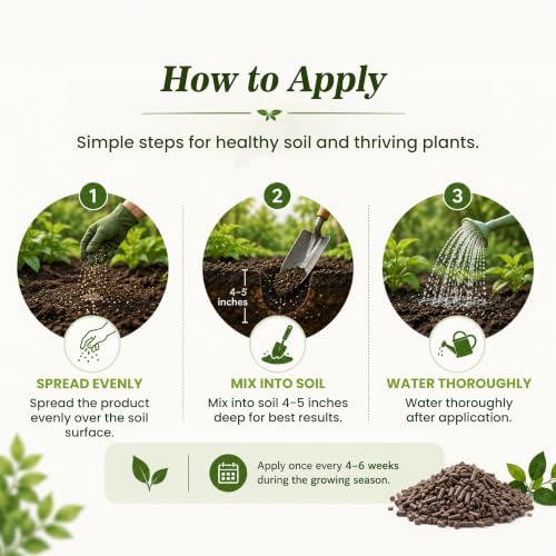 Eden Neem Fertilizer Bundle, 100% Organic Neem Cake 2-1-1 & Organic Enriched Rose Fertilizer 7-5-3 - Image 6