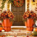 16.8" Planters for Outdoor Plants, Large Urn Flower pots S/2 by Unknown