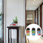 SEWACC Creative Shoe Shape Plant Pot 3 Piece Ceramic Drainage Hole Planter - Image 4