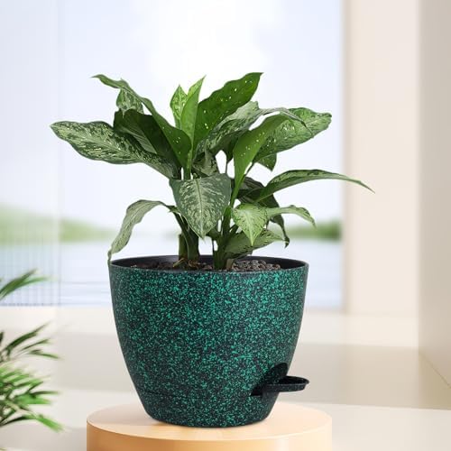 Meowell 12 inch Large Self Watering Pot for Indoor Outdoor Plants - Image 6