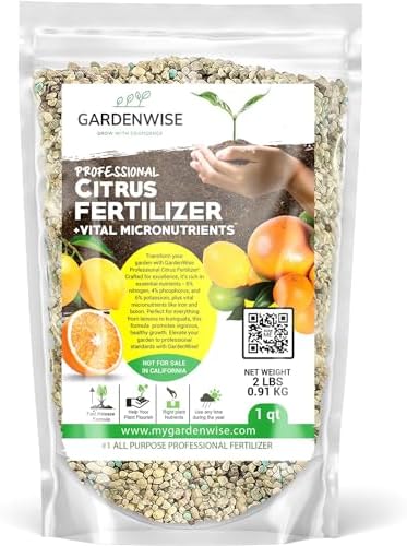 GARDENWISE Professional Citrus Fertilizer & Organic Marina Mist Foliar Kelp Spray Bundle - Perfect Balanced NPK and Micro Nutrients for Indoor Outdoor Plants (1 Quart - 16oz) - Image 2