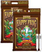 FoxFarm Happy Frog Potting Soil with 2 Plant Tags, 12qt (2 Pack) by FoxFarm