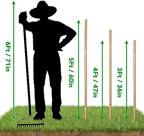 SWANGSA 55 Pack Bamboo Stakes 4 Feet, Garden Stakes for Plants Support, Tomatoes, Beans, Flowers, Climbing Plants, Indoor and Outdoor - Image 6
