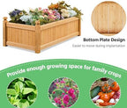 Yaheetech 46" Wooden Raised Garden Bed Rectangular Planter Box, 1pcs - Image 5