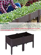 Kalolary 2 Sets Raised Garden Bed Elevated Garden Bed with Legs - Image 3