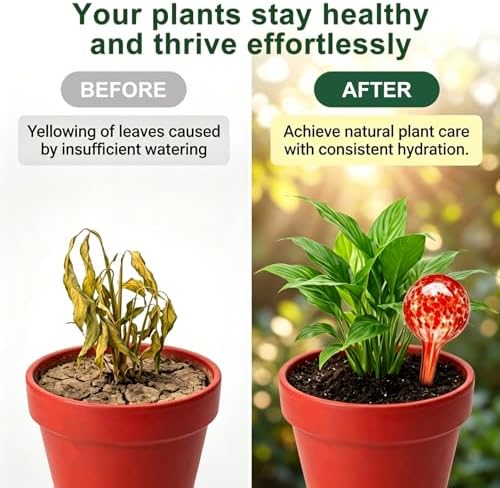 8Pcs Glass Plant Watering Globes,Self Watering Globes,Water Bulbs - Image 4