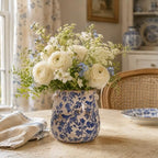 English Country Ceramic Planter, 6.7" Chinoiserie Vase & Utensil Holder - Image 6