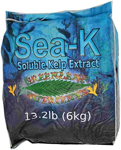 Organic Sea-K for Plants Seaweed and Kelp Fertilizer Supplement Concentrated Extract Powder Nutrient by Greenleaf+Nutrients
