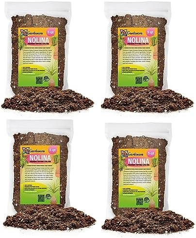 Gardenera Nolina Potting Mix - Unlock Robust Growth and Striking Structure with Our High-Performance Formula - 20 Quart by Gardenera