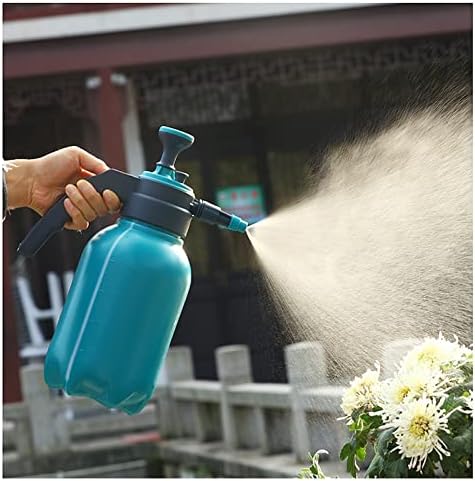 Watering Can Manual Garden Sprayer Hand 0.5 Gallon Lawn Pressure Pump Sprayer Valve Adjustable Nozzle 2L Lawn Garden Sprayers Dark Green Decorative Watering Can(A) - Image 4