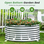Land Guard 4×4×2ft Galvanized Raised Garden Bed Kit 2Pcs, Planter Raised Garden Beds Outdoor, Round Clearance Raised Garden Beds for Gardening Vegetables (Silver) - Image 5