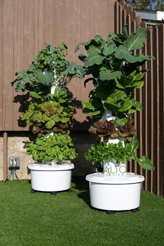 GX Hydroponic Tower | Vertical Planter Tower | Hydroponics Growing System Kit | Food Grade with 24 Net Pots (with LED Grow Lights) - Image 6