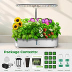 Indoor Hydroponic Garden, 12-Pod Growing System with 24W LED Grow Light - Image 3