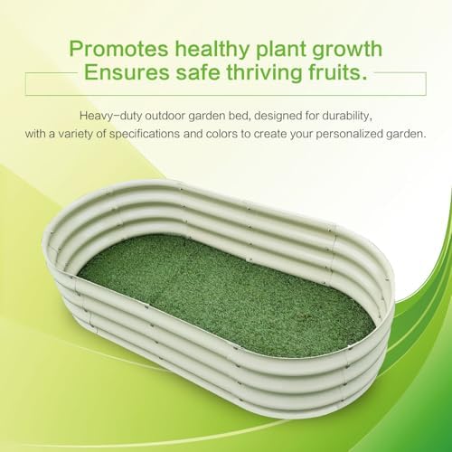 Gardmax 2 Pack Galvanized Raised Garden Bed, Lightweight Planter Boxes Outdoor with Easy Assembly, Large Garden Bed for Vegetables, Fruits, Flower - Image 6