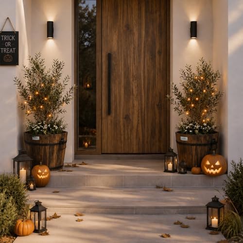 VINGLI 3 PCS Large Wooden Planter Barrel Set, 11.5"(Dia)- 18"(Dia) Real Wood Indoor/Outdoor Flower Pot w/Drainage Holes, Different Sizes, Large Garden Container Box - Image 7