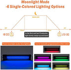 hygger Auto On Off LED Aquarium Light 18-24 Inches Dimmable 7 Colors Full Spectrum Fish Tank Light Fixture for Freshwater Planted Tank Build in Timer Daylight Moonlight & DIY Modes - Image 5