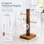 Nacome Plant Terrarium Propagation Stations: Clear Vase with Wooden Stand - Image 4