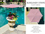 Fixed Plant Shade for Potted Plants 28" x 30" Outdoor Container Sun Shade Cover Premium Fabric Canopy with Fiberglass Frame & Soil Anchor Stripes & Solids Assembly Required - Image 3