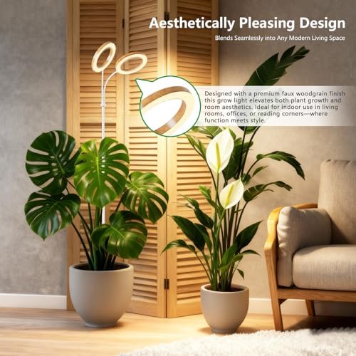 68" Full Spectrum Floor Grow Light with Stand for Tall& Large Indoor Plants - Image 2