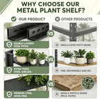 Plant Stand, Adjustable 5 Tier Metal Flower Stand with Double Layer Posts - Image 4