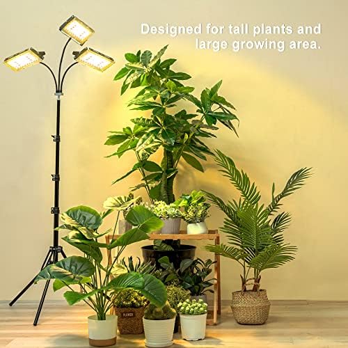 LBW Grow Light with Stand, Tri-Head LED Grow Lights for Indoor Plants - Image 5