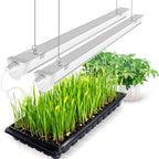 JESLED 2FT Grow Lights, 5000K Full Spectrum Sunlight White, V-Shaped Beam by JESLED