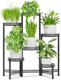 iDavosic.ly Plant Stand Indoor Outdoor, 6 Tier Iron Corner Shelf, Black by iDavosicly
