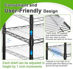 5-Tier Greenhouse with Caster Wheel, Shelf Height Adjustable Metal Shelf - Image 3
