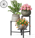 Tiered Plant Stand Outdoor 3 Tier Indoor Metal Flower Shelf for Multiple Plants Corner Tall Flower Holders for Patio Garden Living Room Balcony Bedroom Black Diamond by Unknown