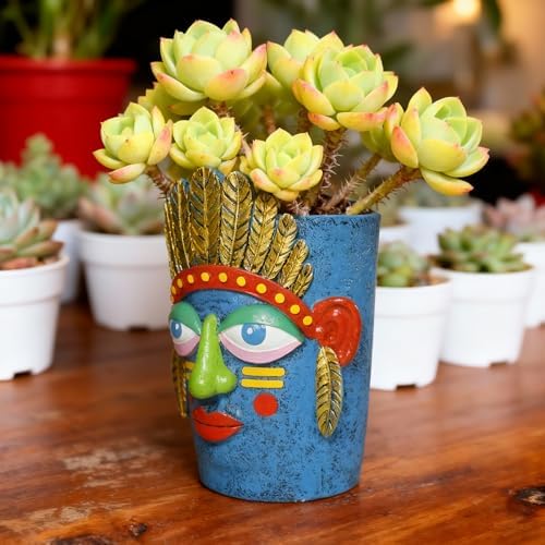 Face Planters - 7inch Abstract Face Planter Pot Unique Plant Pots - Image 6