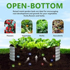 2PCS 4x4x1FT Galvanized Metal Raised Garden Bed,Outdoor Planter Box for Vegetables - Image 3