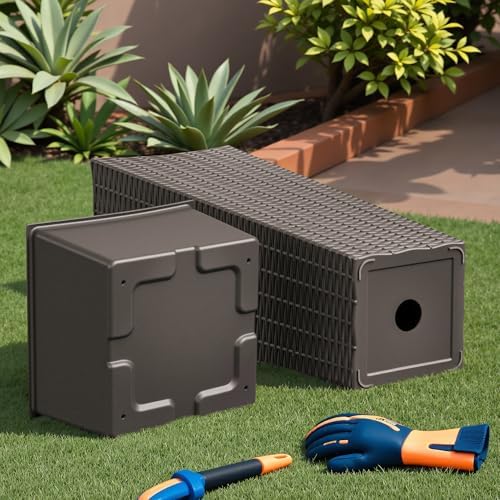 Devoko Resin 23.6'' Tall Planters, Large Taper Outdoor Planter - Image 4